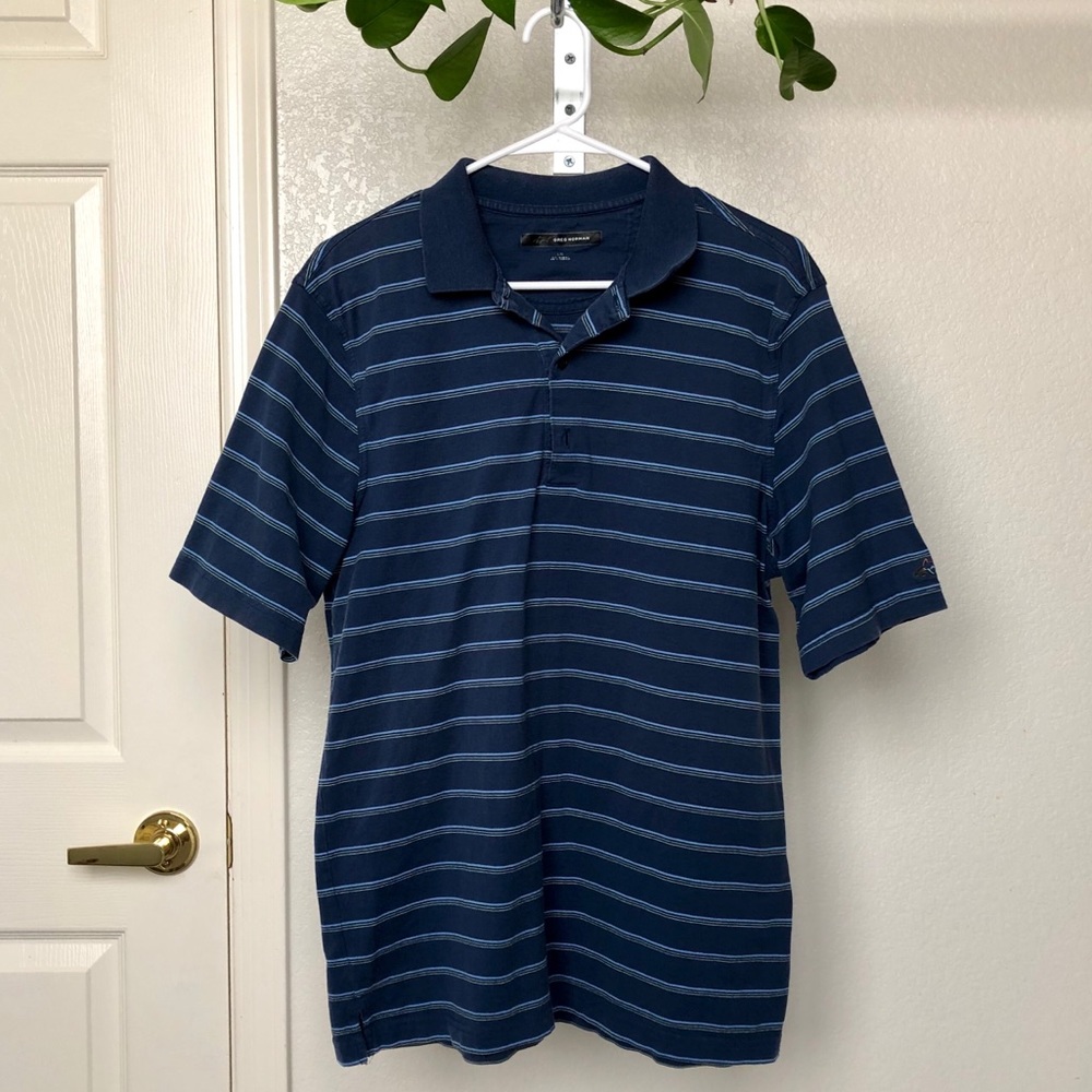 Greg Norman Men’s Striped Polo